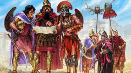 Troll Caravan. 28mm Runequest Glorantha Miniatures.