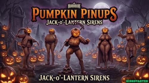Pumpkin Pinups: Jack-o -Lantern Sirens
