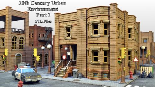 20th Century Urban Environment Part 2 - STL Files