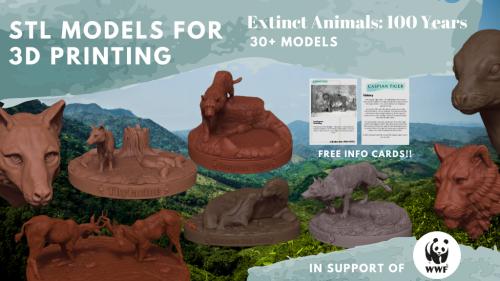 Extinct Animals: 100 Years (STL Models) Supporting WWF
