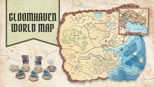 Exclusive 3D Wooden Map for Gloomhaven Board Game by Smonex