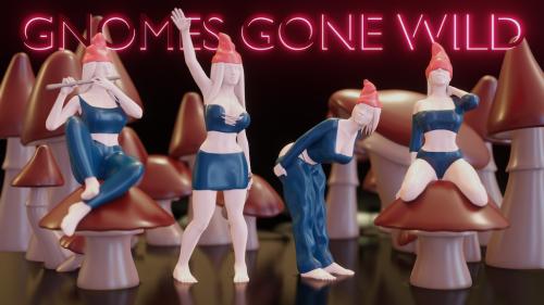 Gnome STL Pin-up (GNOMES GONE WILD)