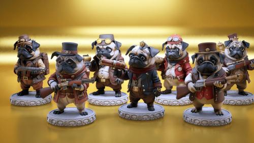 Steampunk Pugs