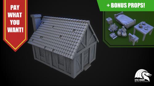 3d printable house - STL files (Pay what you want!)