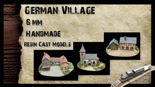 German Village Handmade 6mm 1:285 Tabletop Wargame
