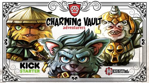 3D Printable Charming Adventurers Chibi Style D&D charaters