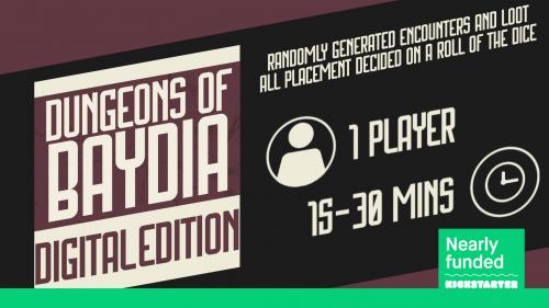 Dungeons of Baydia - PDF Edition - Single Player Board Game