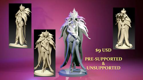 Venice Carnival Queen - Miniatures Tabletop RPG - STL files