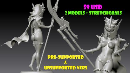 Evelyn Halberdier - Miniatures for Tabletop NSFW - STL´S