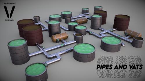 Modular Pipes and Vats - STL Files