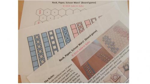 Rock, Paper, Scissor Wars! (board game) - the PnP version