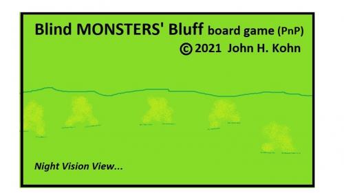 Blind MONSTERS  Bluff board game (PnP)