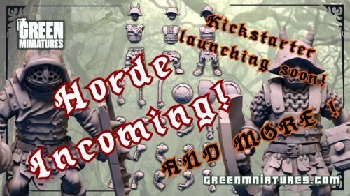 Horde incoming - 32mm fantasy orcs, STL & resin miniatures-