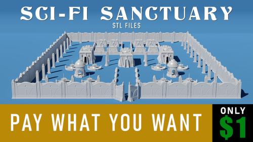 Pay What You Want: Sci-Fi Sanctuary 3D Printable STLs