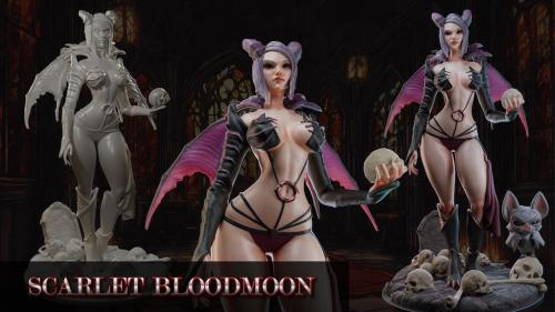 Scarlet Bloodmoon, Pre-supported Stls for 3d printing
