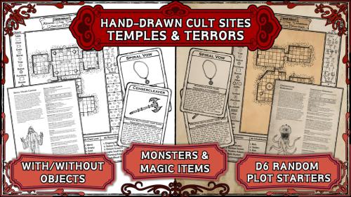 Hidden Faiths: Hand-Drawn Maps & Adventure Assets