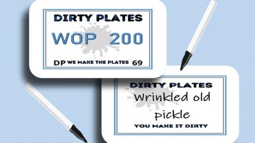 Dirty Plates - We make the plates. You make it dirty!