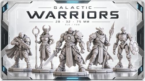 Galactic Warriors 28-32-75 MM