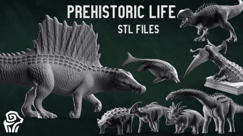 Prehistoric Life - 3D Printable Miniatures