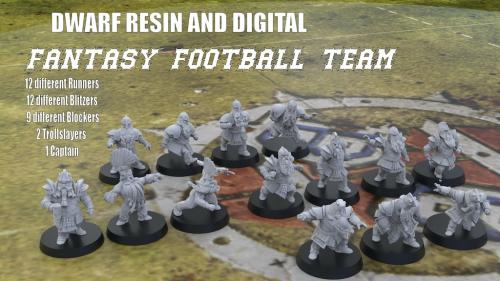 Dwarf Fantasy Football Team (Blood Bowl)