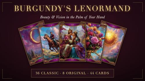 Burgundy’s Lenormand | Oracle Cards | Made in Japan