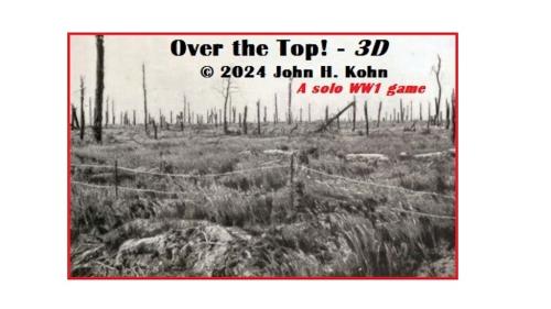 Over the Top! - 3D: a solo WW1 game