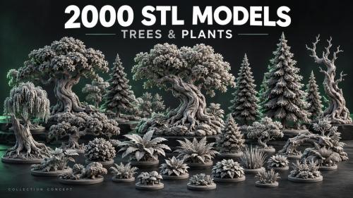 2000 STL MODELS — TREES & PLANTS