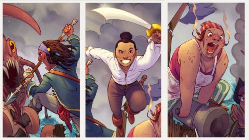 OVERBOARD Adventures seafaring shonen-style TTRPG #Zinequest