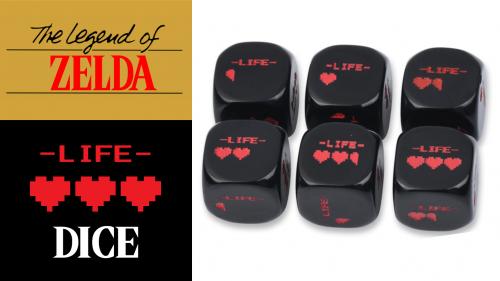 Legend of Zelda LIFE Hearts Dice