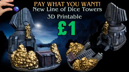 Dwarven Mine Dice Tower: Pay What You Want: 3D Printable STL