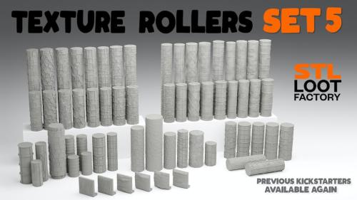 Texture Rollers Nr.5 - STL files for 3D printing