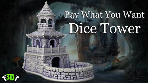 Fantasy Dice Tower 3D Model - Pay What You Want