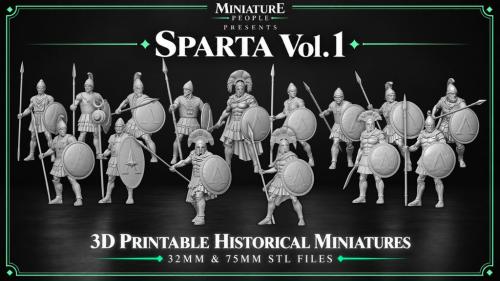 SPARTA Vol. 1 – 3D Printable Historical Miniatures