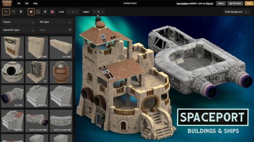 Spaceport - New Sci-Fi Models for Terrain Tinker