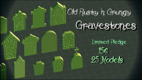Old, Rusty  n Grungy Gravestones