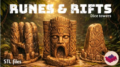 Runes & Rifts Dice Towers | STL files for 3D printing