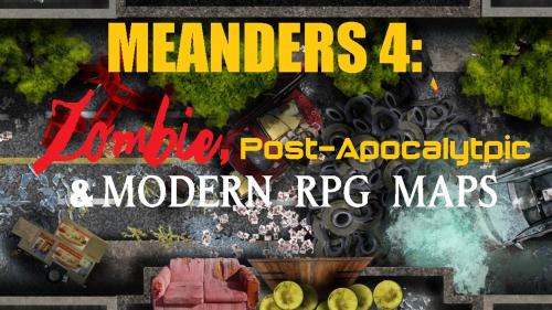 Meanders: Zombie, Post-Apocalyptic, Modern RPG Digital Maps