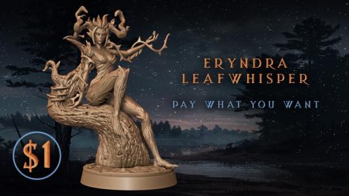 Eryndra Leafwhisper - 3D Printable Minis - Pay What You Want