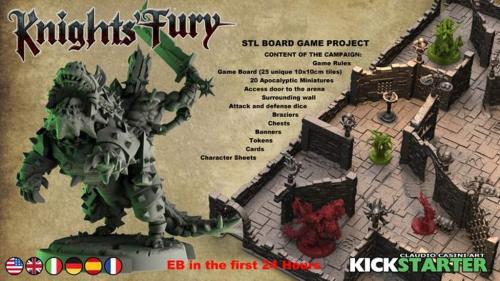 Knight s Fury - STL Board Games for 3D Print and Play