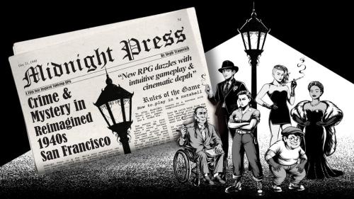 Midnight Press: Ultimate Detective Noir TTRPG in Newspaper