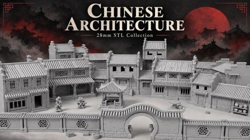 Chinese Architecture | 28 MM | STL |