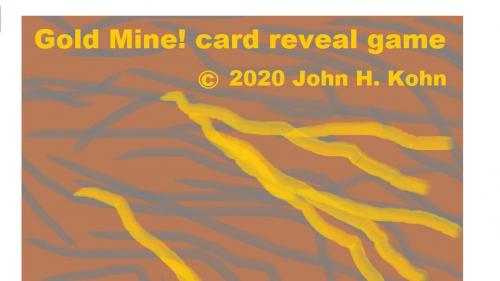 Gold Mine! card reveal game (manufactured)