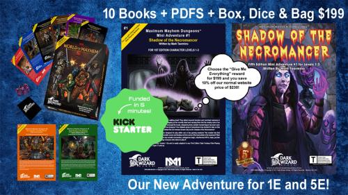 Mini-Adventure #1: Shadow of the Necromancer 1E/5E & Box Set