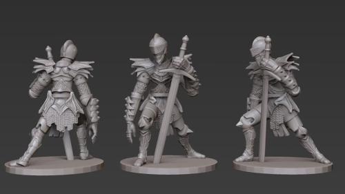 Corrupted Knights STL Miniatures
