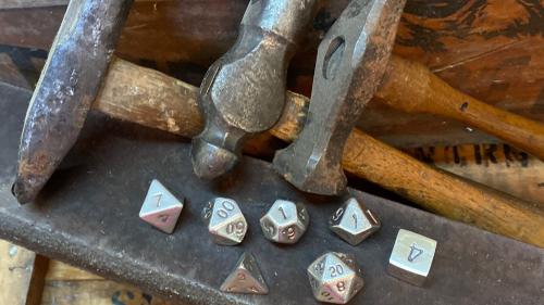 Dragon’s Hoard Dice Co. Solid Sterling Silver Dice