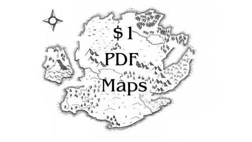 Versatile Hand Drawn Fantasy Map - $1 PDF
