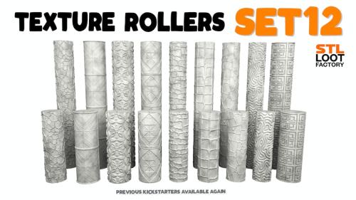 Texture Rollers Nr.12 - STL files for 3D printing