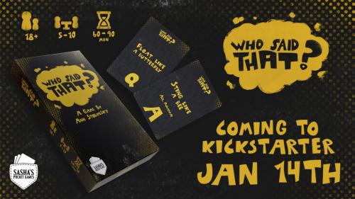 Who Said That? An Adult party game