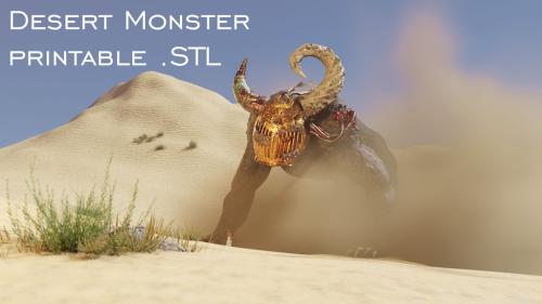 Desert Monster - Printable .stl File