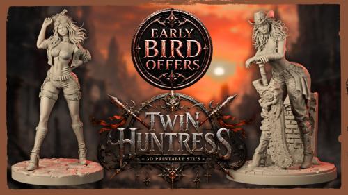 Twin Huntress - 3D Printable STL s